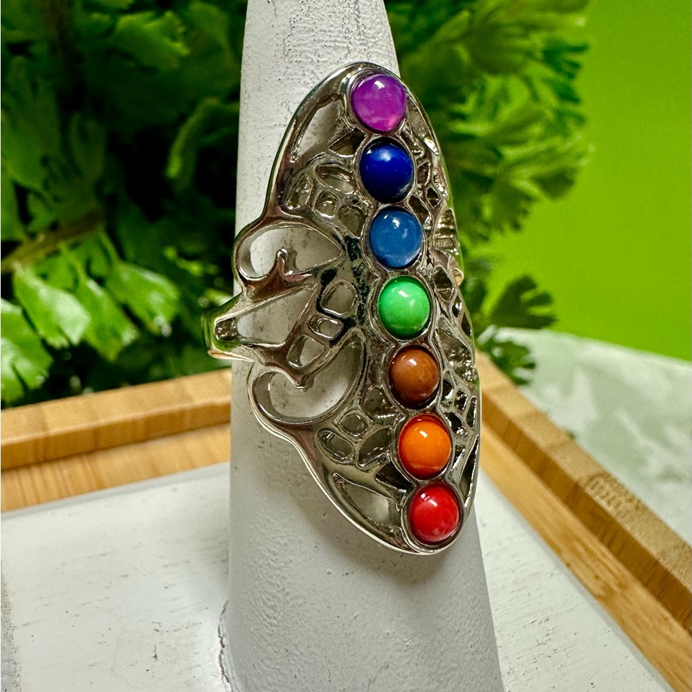 Silver filigree ring